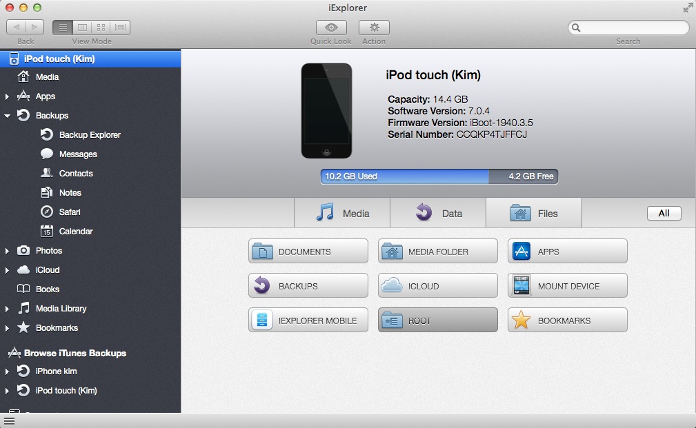 iExplorer - программа синхронизации с гаджетами Apple (iPod, iPhone, iPad)
