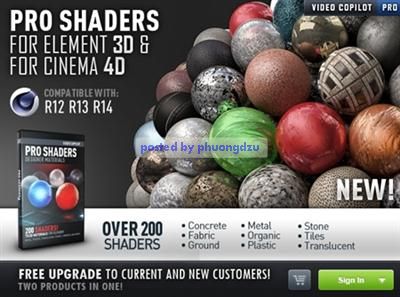 Pro Shaders for c4D - Videocopilot