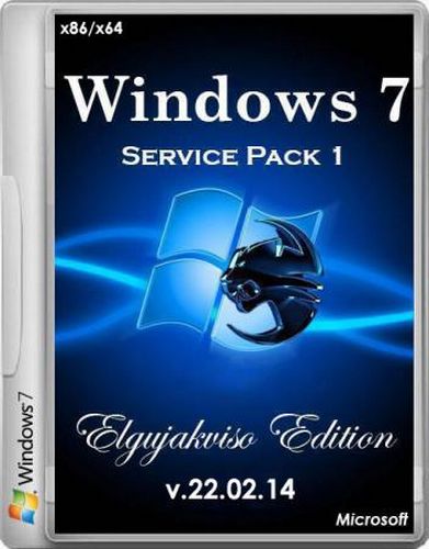Windows 7 Ultimate SP1 Elgujakviso Edition v.22.02.14 (х86/x64/RUS/2014)