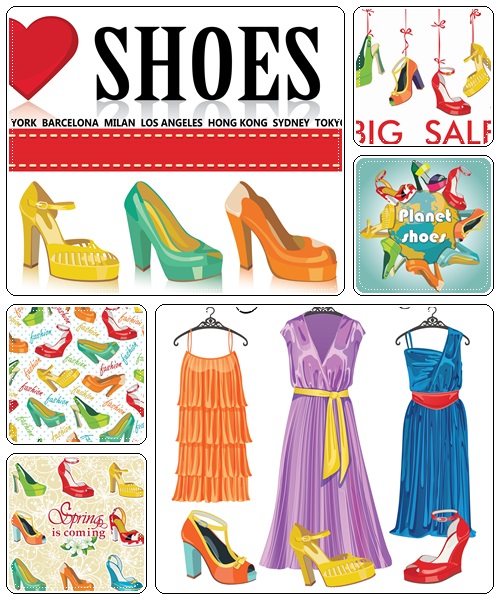 Sale shoes  - vector stock