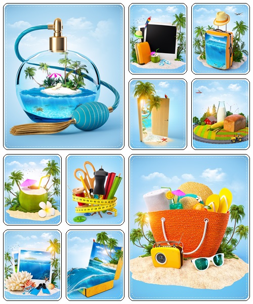 Tropical paradise concept - Stock Photo