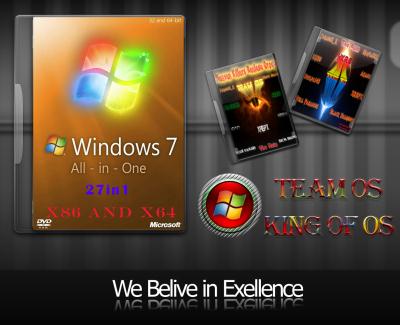 Windows 7 SP1 AIO 27in1 Multi Language Including Latest Updates x86-x64 Incl Activator - by team OS