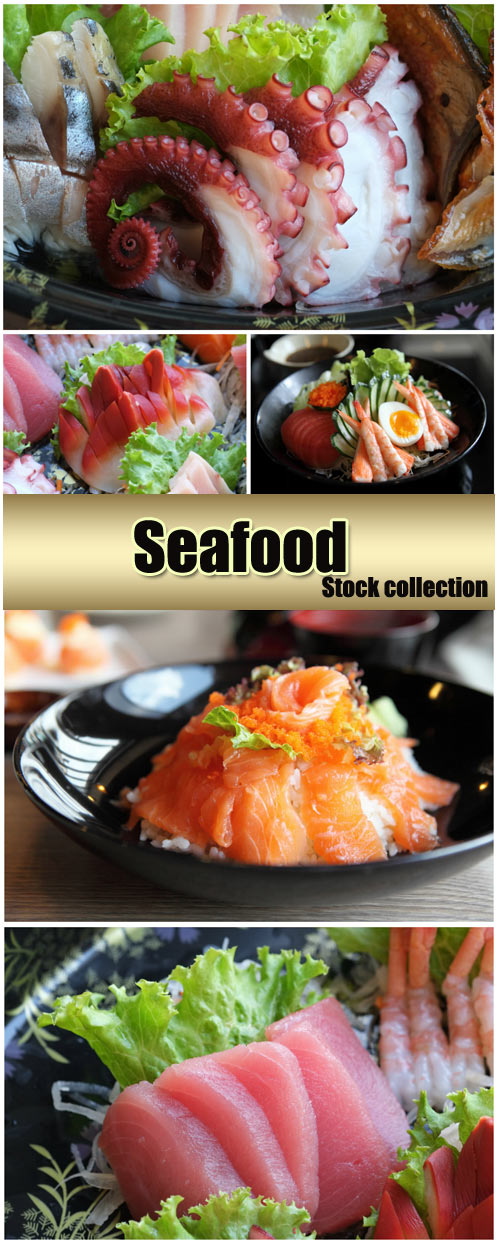 Seafood, delicious - stock photos
