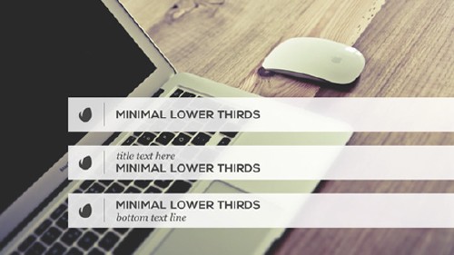 VideoHive - Minimalist Lower Thirds Template 9798888