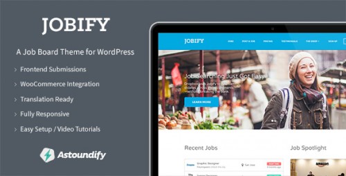 Nulled Jobify v2.0.4.1 - Themeforest WordPress Job Board Theme  