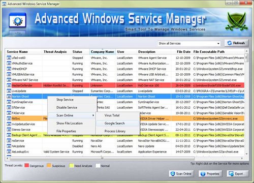 Advanced Win Service Manager 4.1 Portable