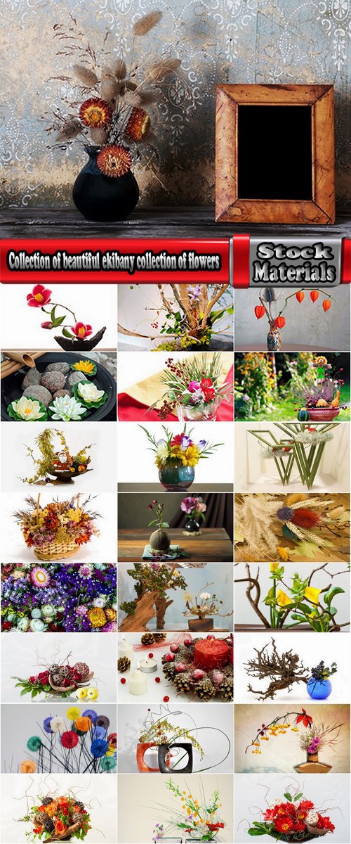 Collection of beautiful ekibany collection of flowers in pots basket 25 HQ Jpeg