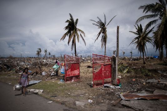 A Tacloban, 8. november.