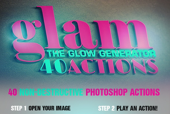 Graphicriver - Glam 40 Glow Generator Actions