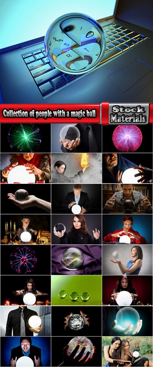 Collection of people with a magic ball magic witchcraft 25 HQ Jpeg