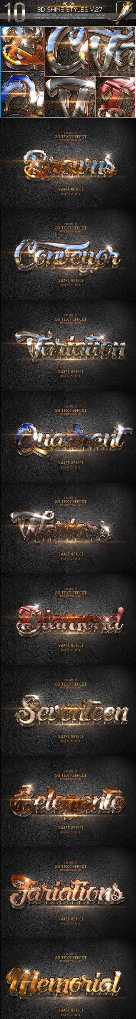GraphicRiver - 10 3D Text Styles V.27 11050962