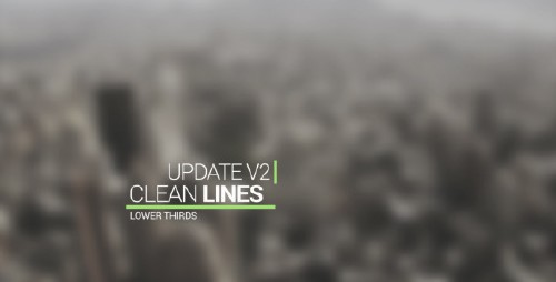 VideoHive - Clean Lines Lower Third 10740623
