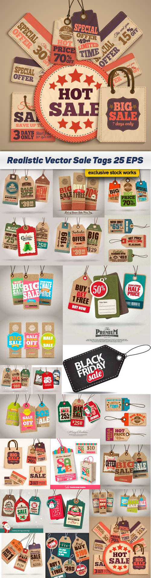 Realistic Vector Sale Tags 6
