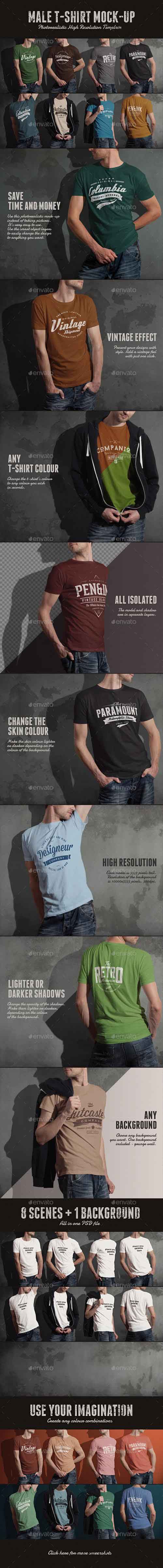 Graphicriver - T-shirt Mock-up 11017578