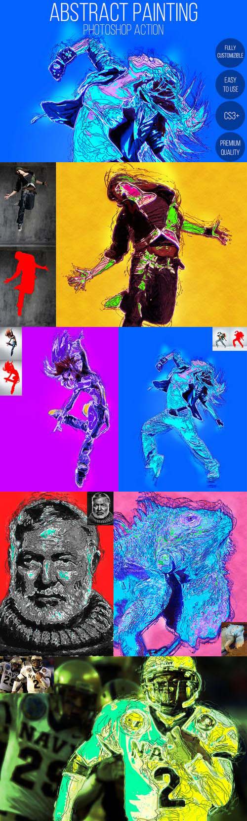 Abstract Painting Photoshop Action
