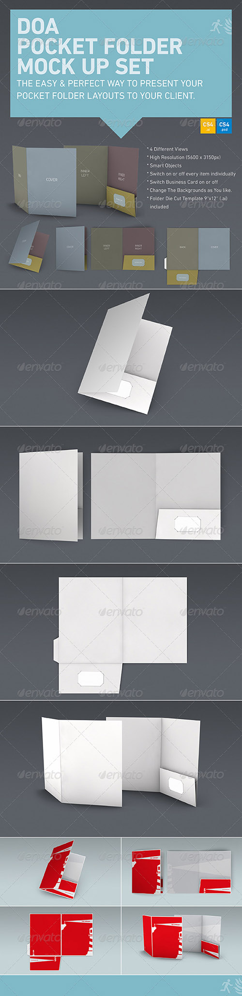 GraphicRiver - DOA Pocket Folder Mock Up Set