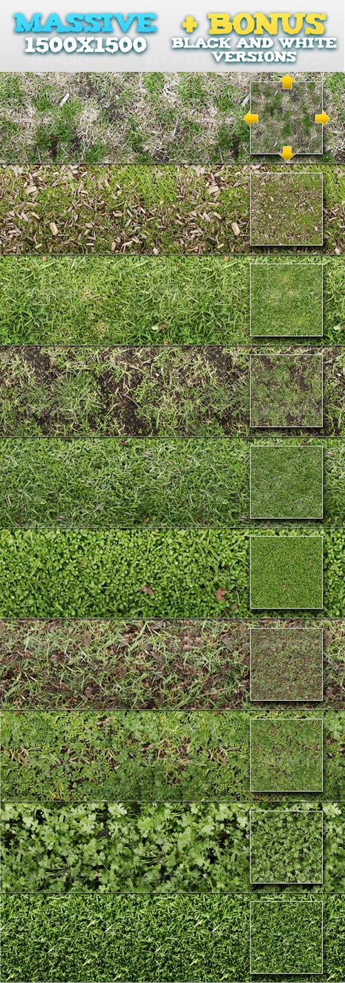 10 Tileable Grass Patterns (PAT) + BONUSES (Re-Up)