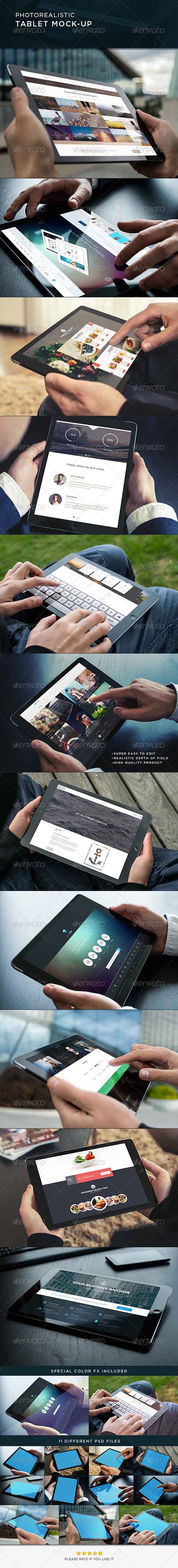 Graphicriver - Photorealistic Tablet Mock-Up