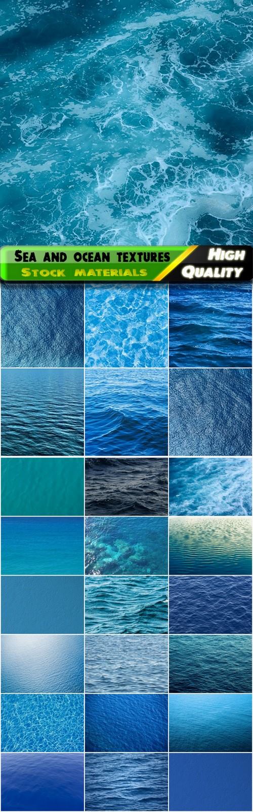 Sea waves and ocean textures and backgrounds - 25 HQ Jpg