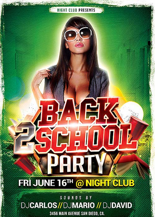 Back to School PSD Flyer Template