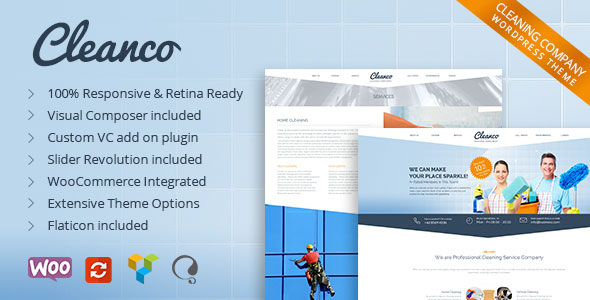 ThemeForest - Cleanco v1.4 - Cleaning Company WordPress Theme