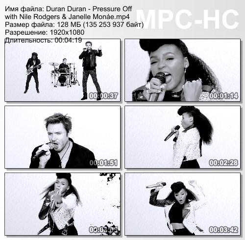 Duran Duran with Nile Rodgers & Janelle Monae - Pressure Off (2015) HD 1080