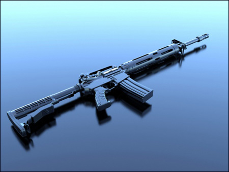 16 x 3D Models of Guns